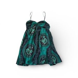 Free People Kids Dress in Teal and Black
